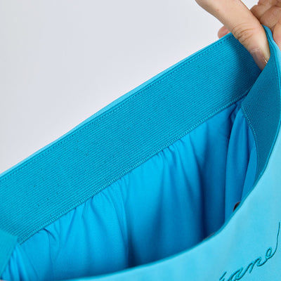 Turquoise Simple Pleats Skirt