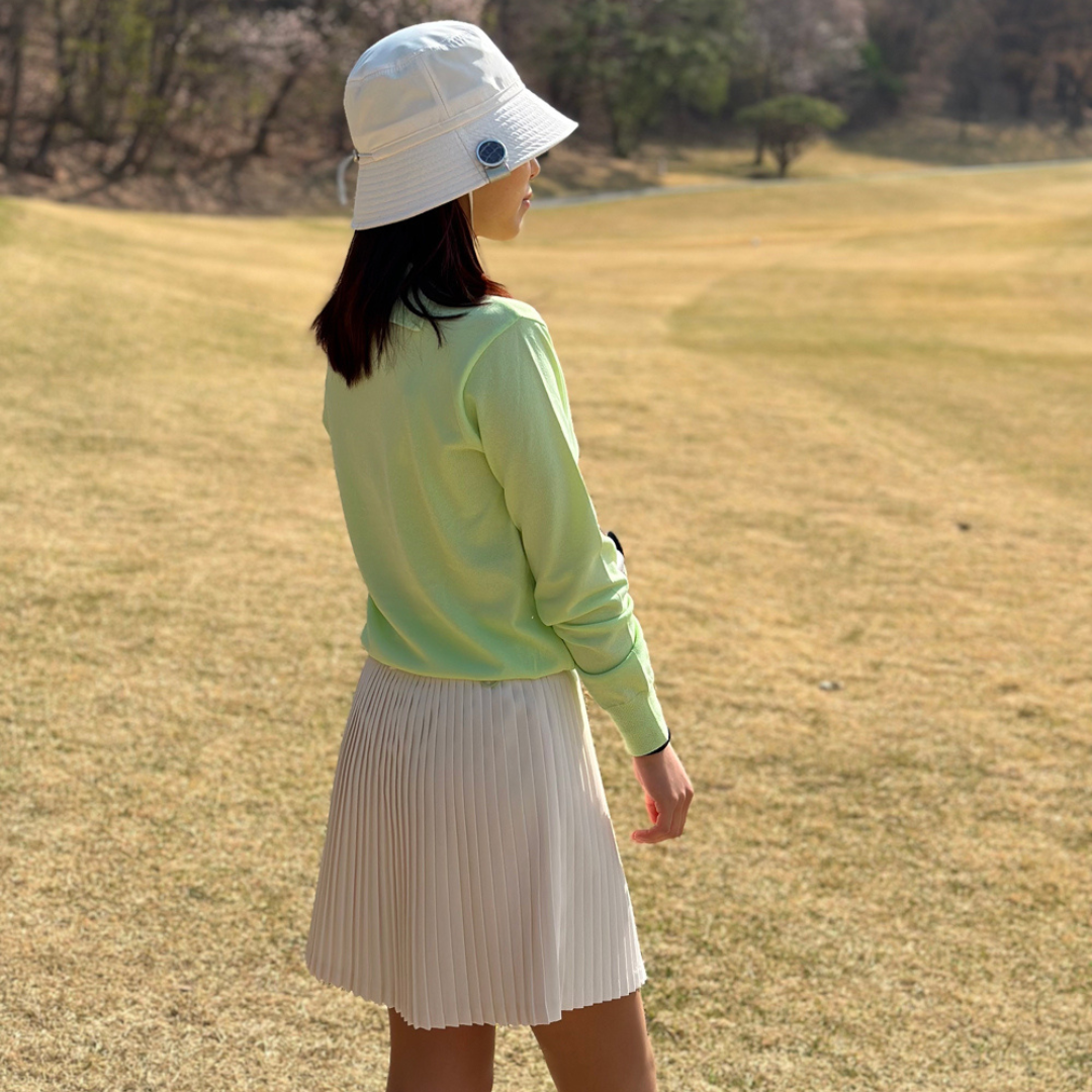 Cooling Knit with Sailor Collar (Lime)