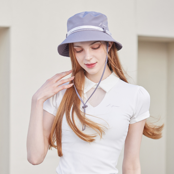 Gray Pearl Bucket Hat