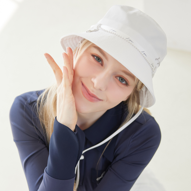 White Pearl Bucket Hat