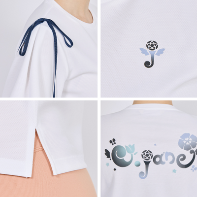 White Printed Half Sleeve T-shirt