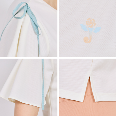 Cream Printed Half Sleeve T-shirt