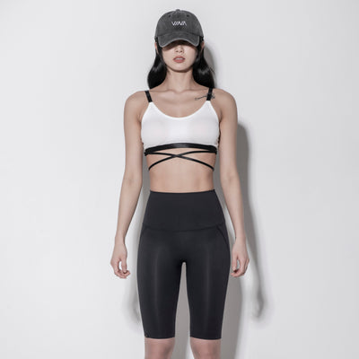 Black Length 5 Secret Hip-up Leggings