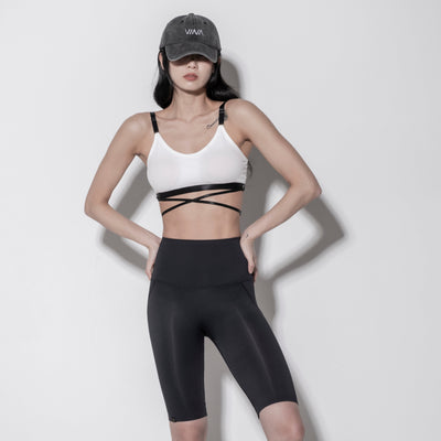 Black Length 5 Secret Hip-up Leggings