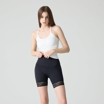 Black Length 3.5 Original Lace Hip-up Leggings