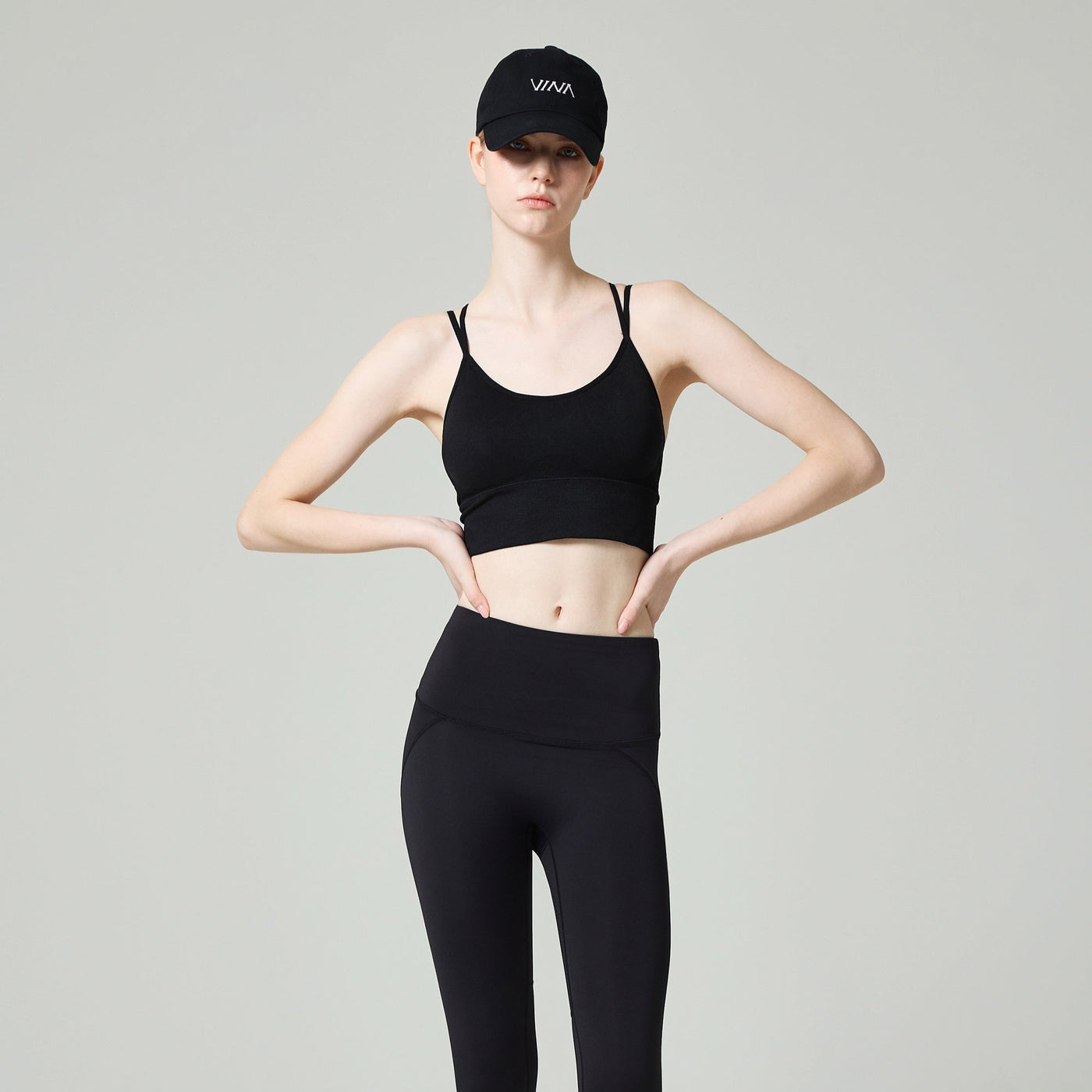 Black Length 9 Secret Hip-up Leggings