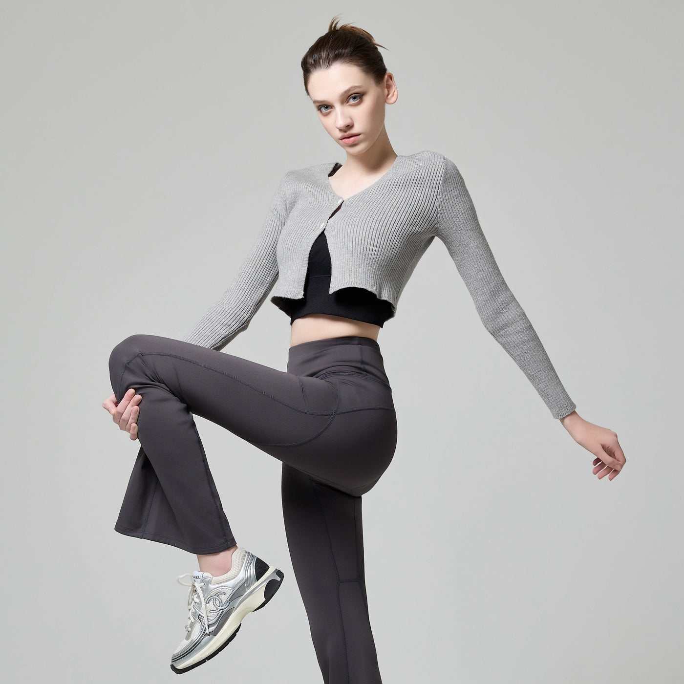Dark Gray Bootcut Secret Hip-up Leggings