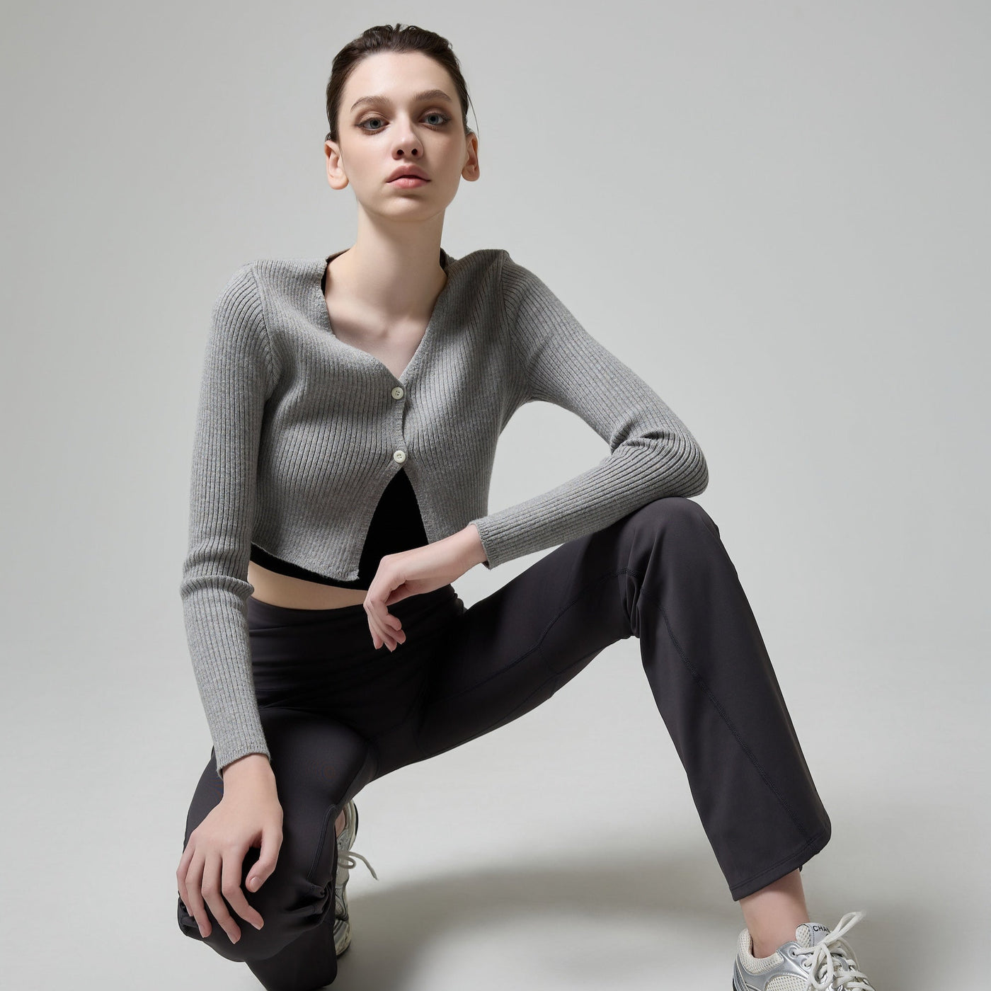 Dark Gray Bootcut Secret Hip-up Leggings
