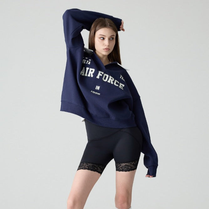 Black Length 3.5 Original Lace Hip-up Leggings