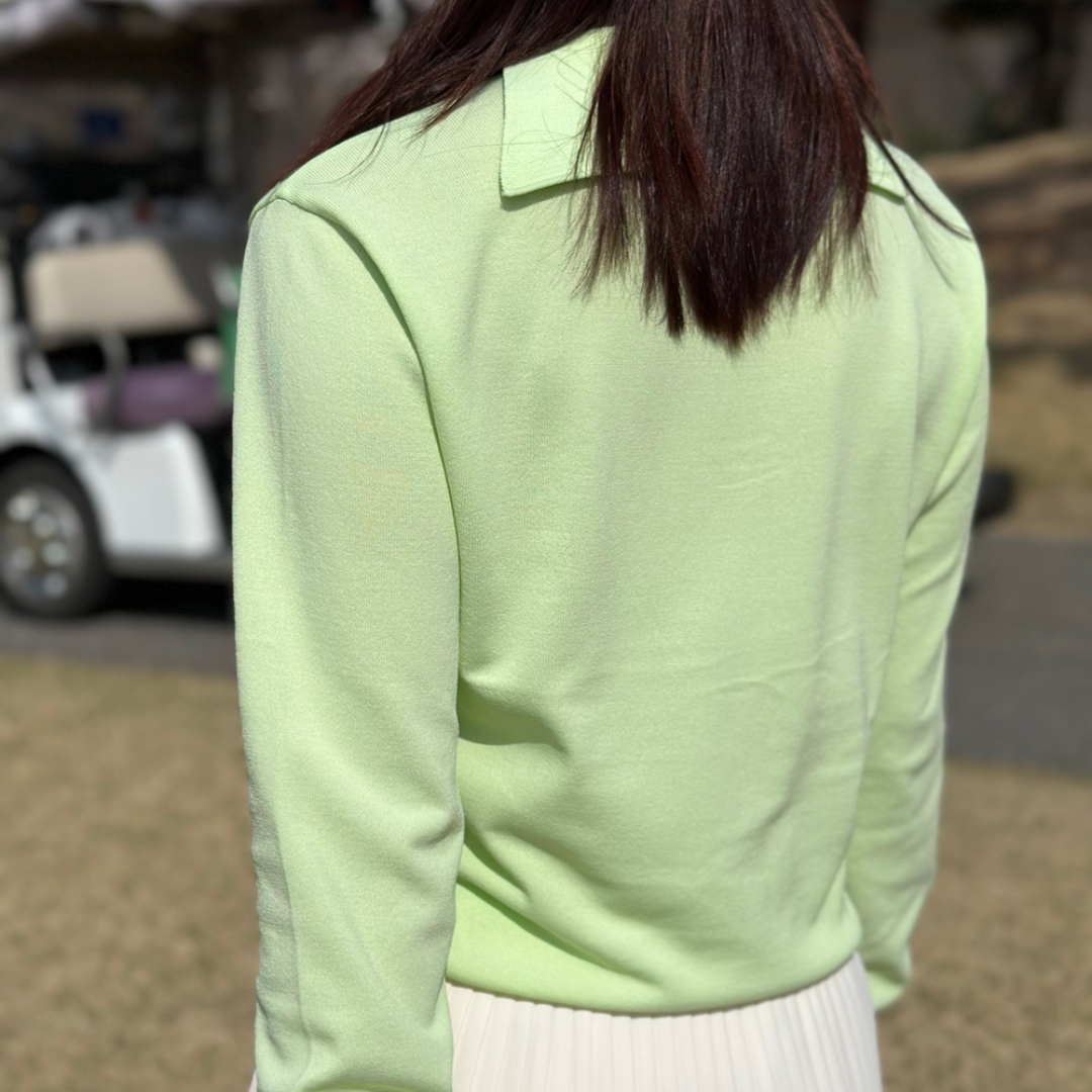 Cooling Knit with Sailor Collar (Lime)