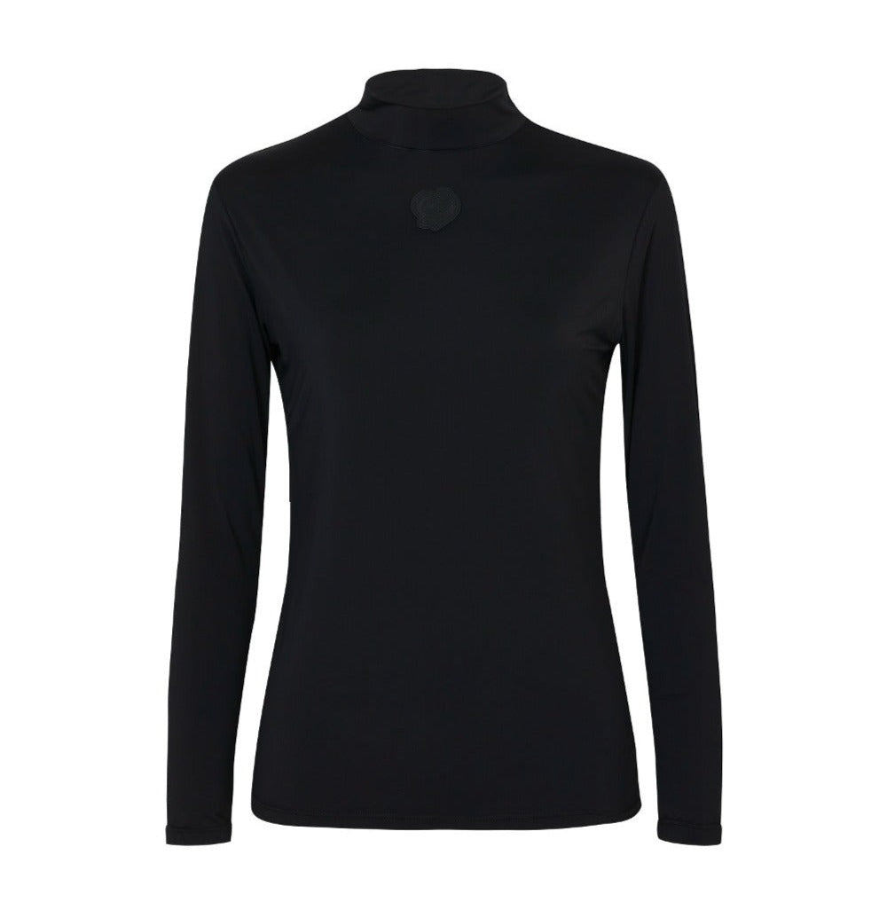 Black Core Mock Neck Inner Top