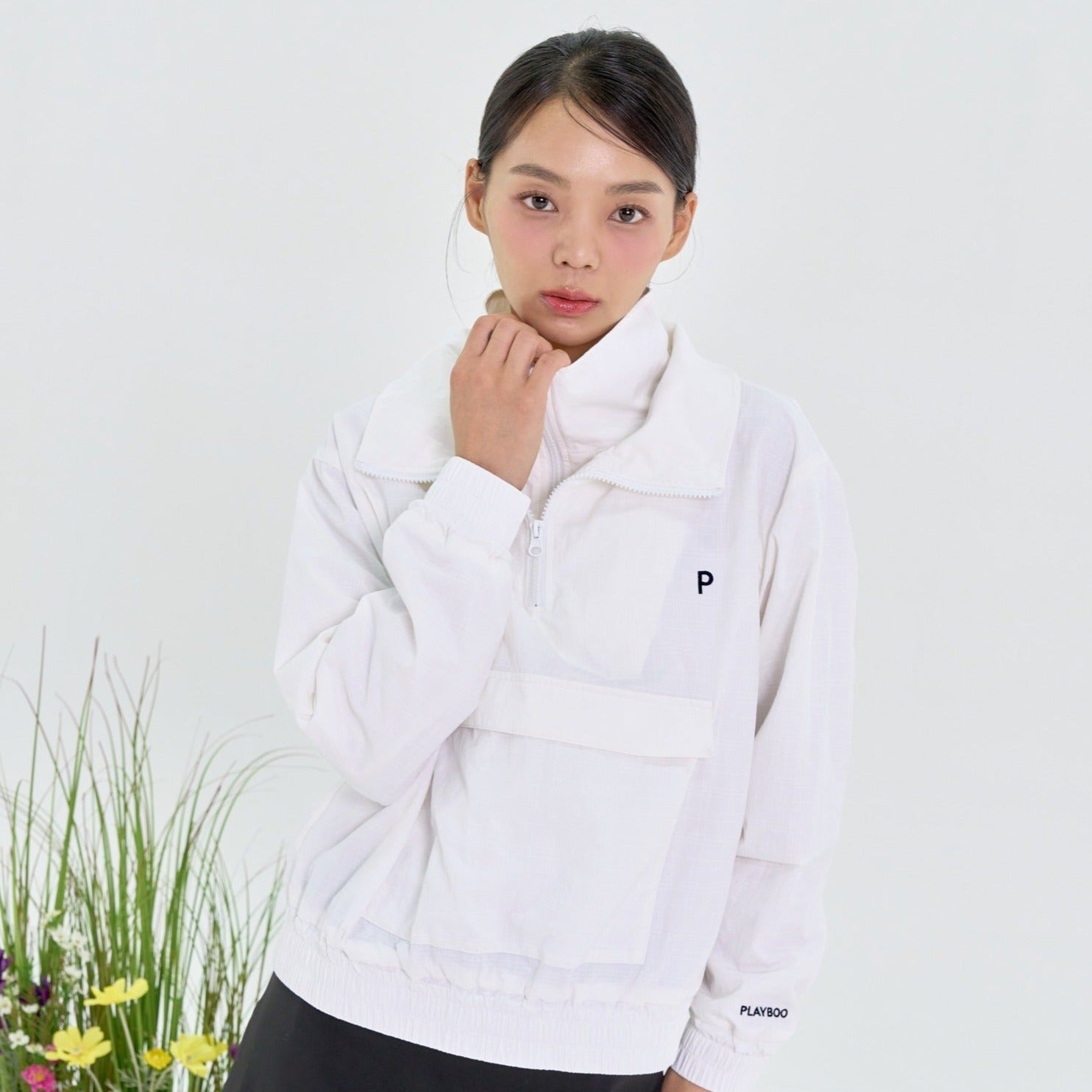 Veste Printanière Blanche Doublée Millard Fillmore - Taille L - Anorak Trench - Neuf Sans étiquettes