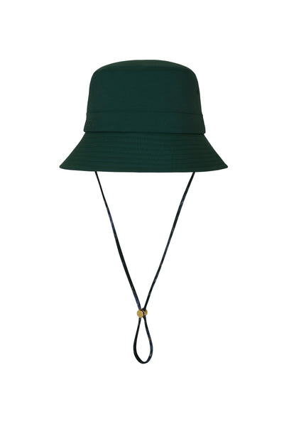 Green Unbalanced String Bucket Hat