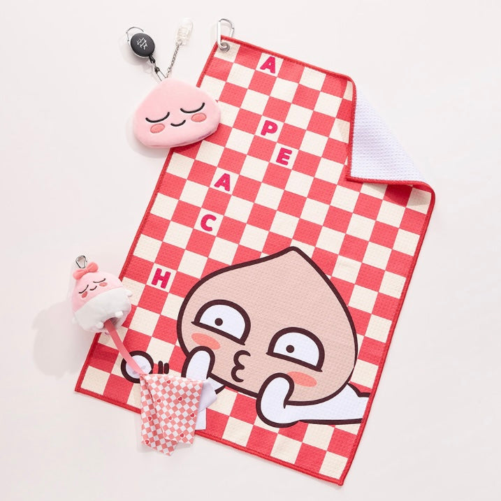 Apeach Checkerboard Golf Club Towel