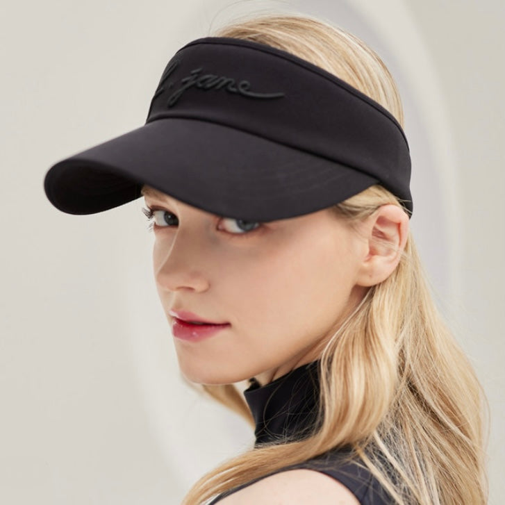 Black Simple Color Logo Suncap – KOODSHOT