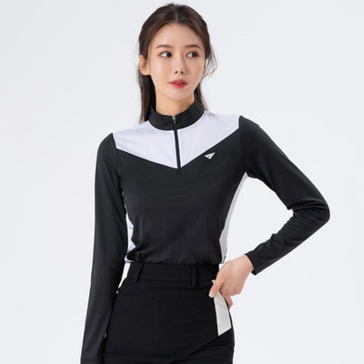 Black Mesh Long-Sleeved Shirt