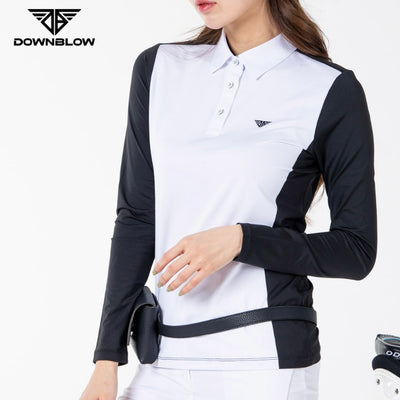 White Simple Line Long-Sleeved Shirt