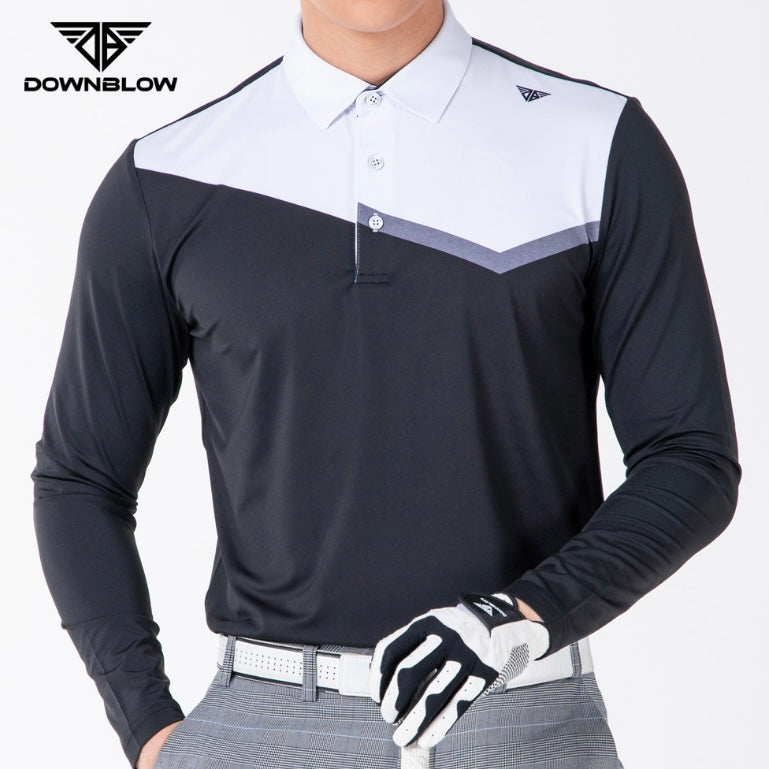 Black Daily Golf Long-Sleeved T-Shirt