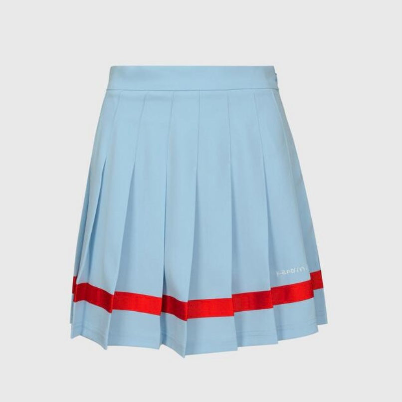 Skyblue Color line Plests Skirt