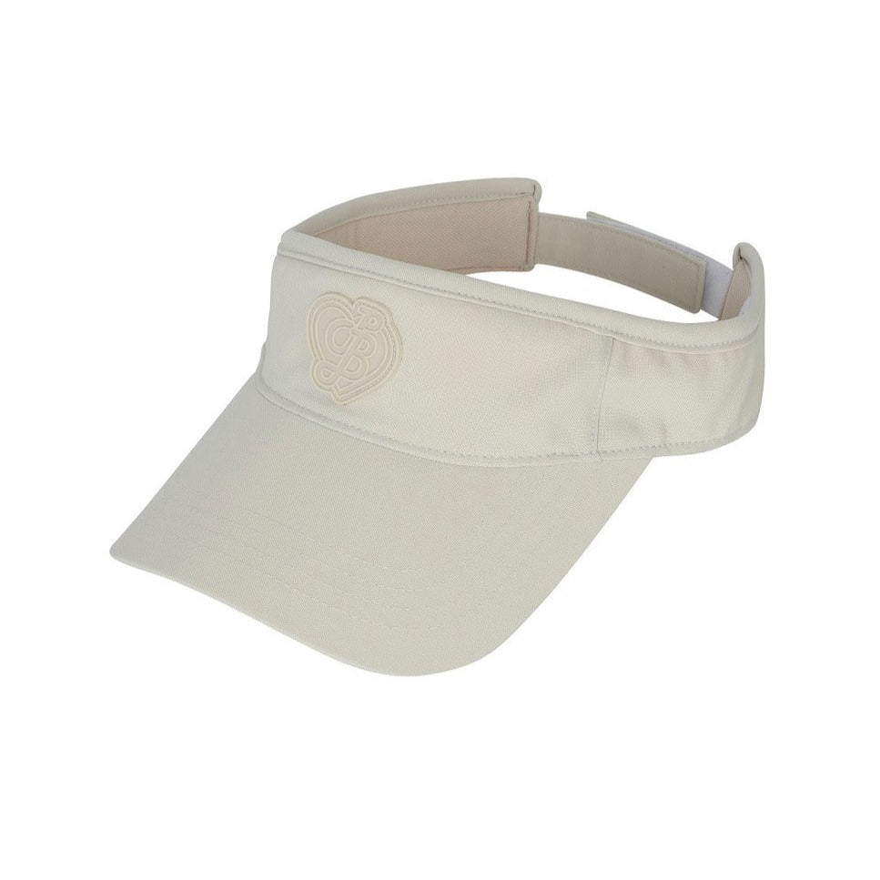 Pistachio Simple Heart Logo Sun Visor