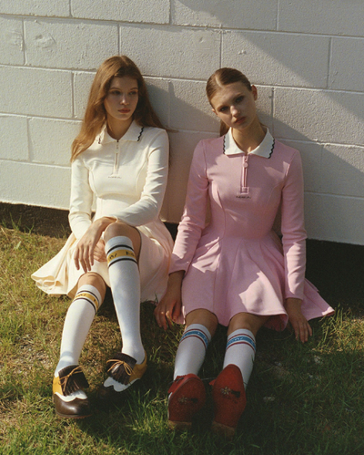 Pink, Zip-up Flared Dress