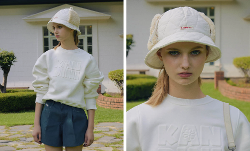 Ivory, Padded Ear-cover Bucket Hat