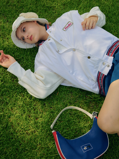 White, Embossed-logo SweatShirt