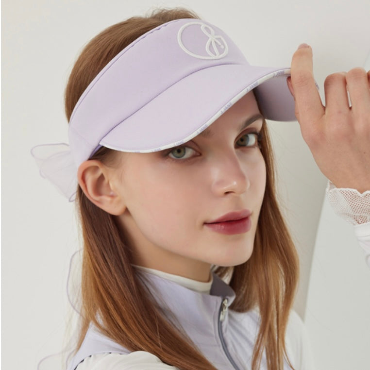 Lavender Logo Line Suncap