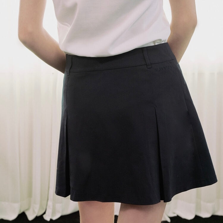 Navy Chino Mini Skirt W/INNER Pants