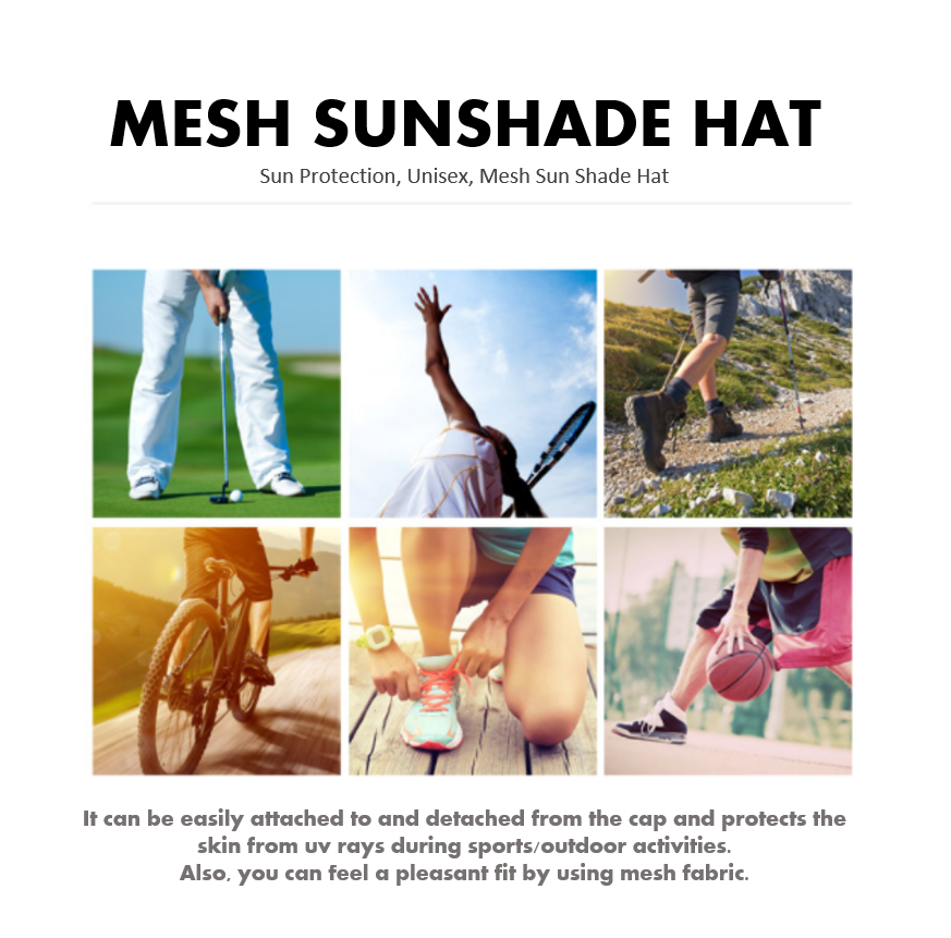 Mesh Sunshade Unisex Hat