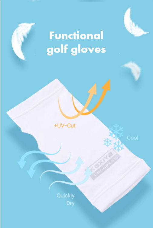 UV Protection Golf Half Gloves