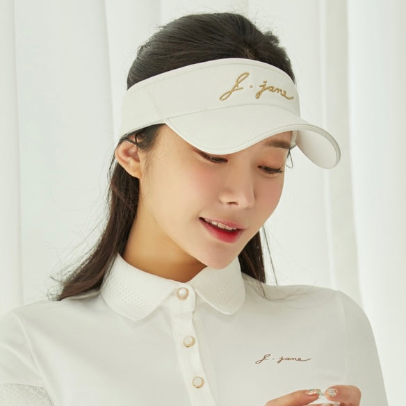 White Leather Suncap