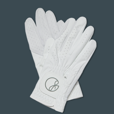 Grey Basic Half Sheep Skin Golf Gloves