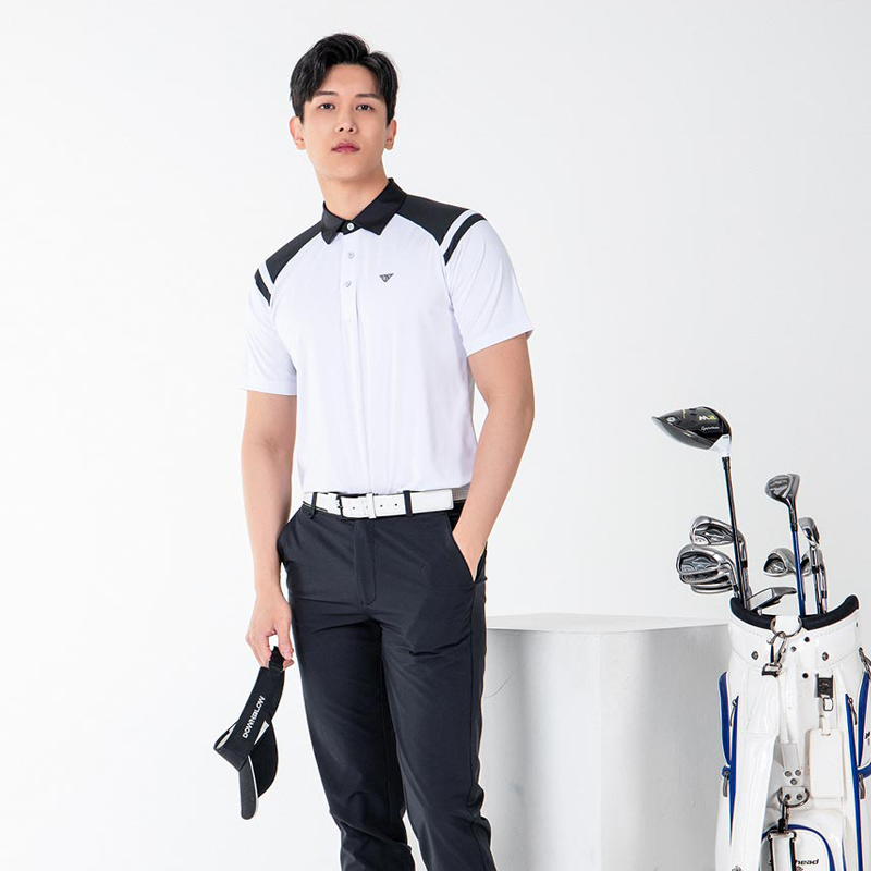 Men Golf Wear Basic Collar Top Shirt – KOODSHOT