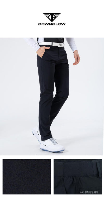 Men Golf Wear Black Banding Pants