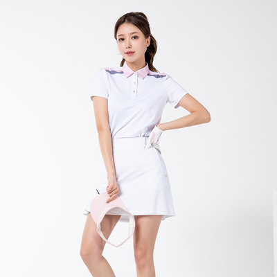 Two-tone Color Short Sleeve Shirt