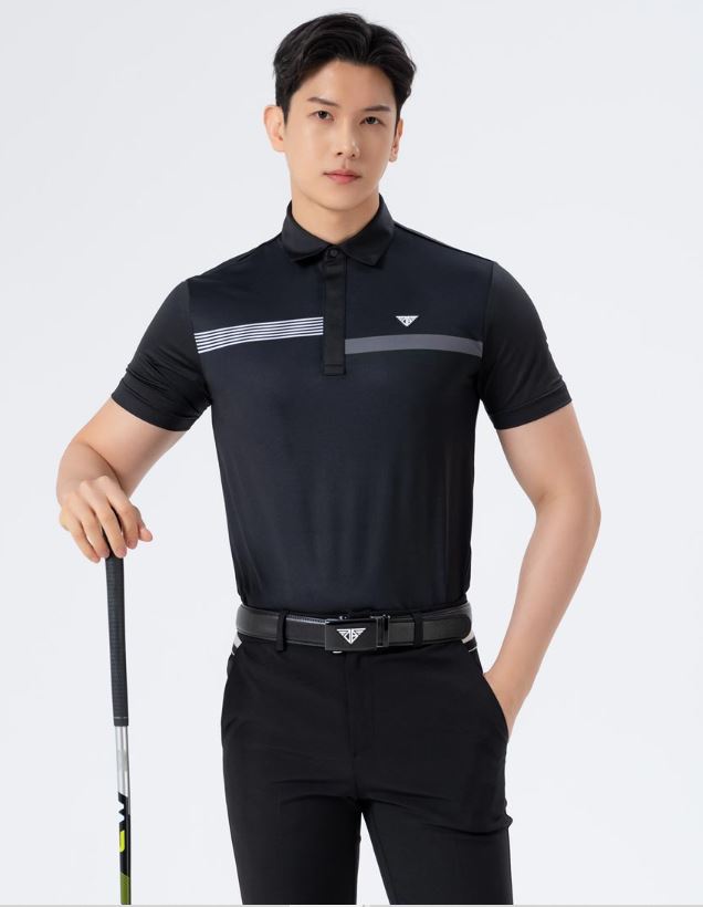 Men Golf Wear Short Sleeve Color Basic Top Shirt – KOODSHOT