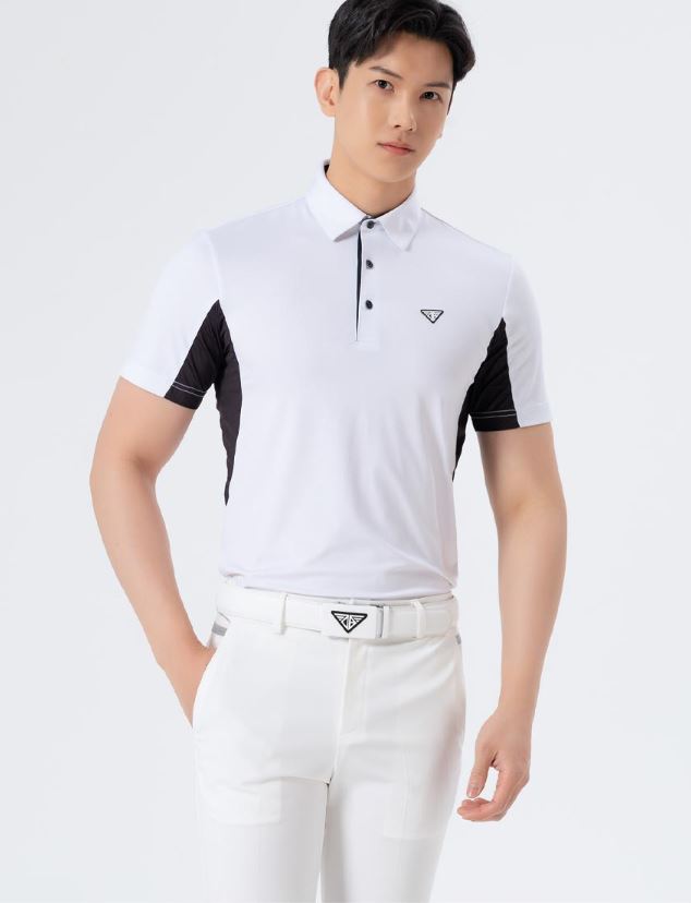 Men Cool Mesh Golf Wear Top Shirt