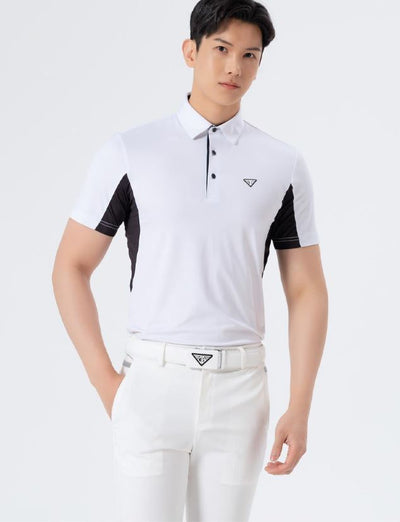 Men Cool Mesh Golf Wear Top Shirt