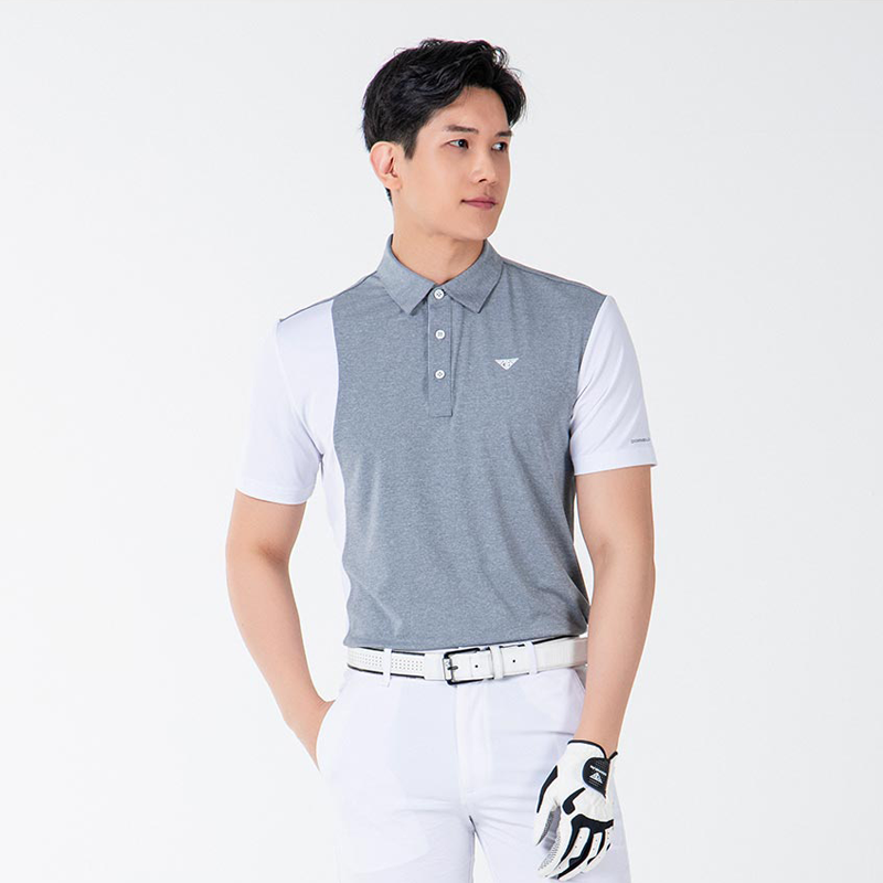 Men Golf Wear Short Sleeve Color Basic Top Shirt – KOODSHOT