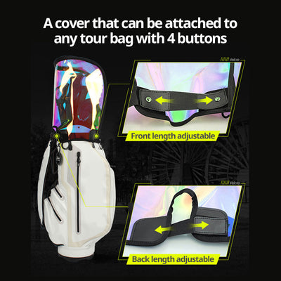 Hologram Transparent Waterproof Golf Bag Hood Cover