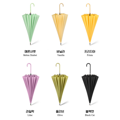 Golf Windproof Modern Color Long Umbrella