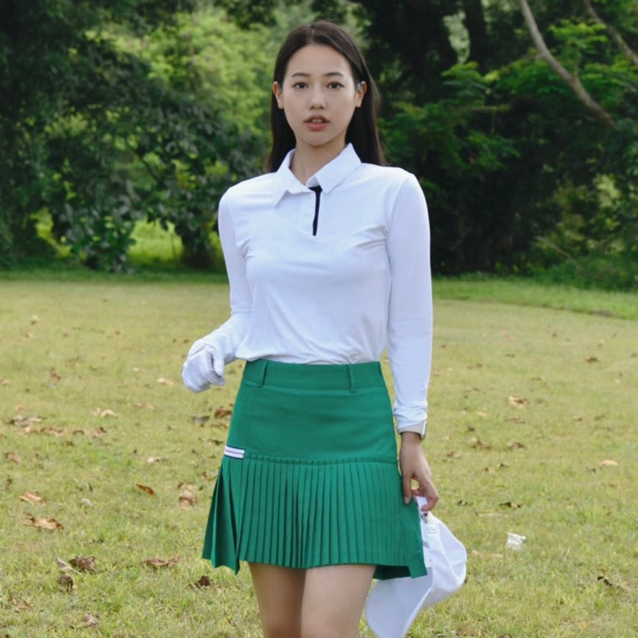 White Fair Long Sleeve Collar Shirt