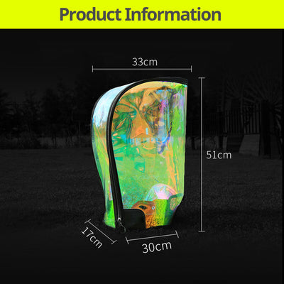 Hologram Transparent Waterproof Golf Bag Hood Cover