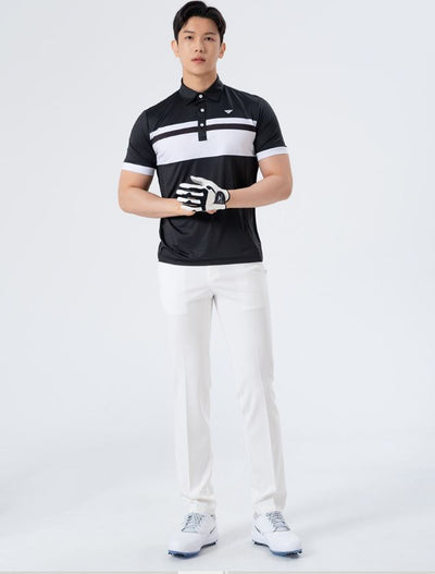 Men Golf Wear White Point Banding Pants