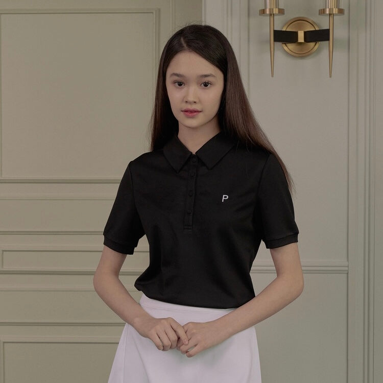 Black Aerocool Pique Polo Shirt