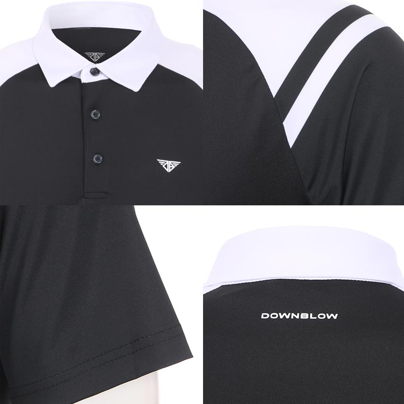 Men Golf Wear Short Sleeve Collar Top Shirt