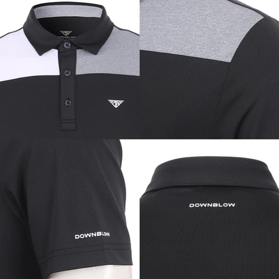 Men Golf Wear Short Sleeve Color Basic Top Shirt