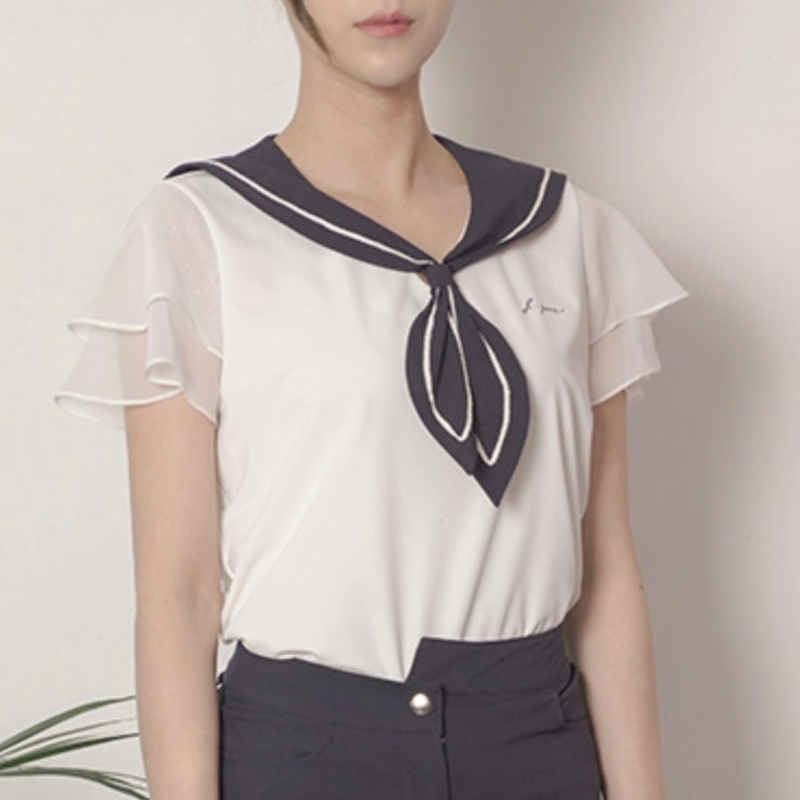 White Sailor Blouse