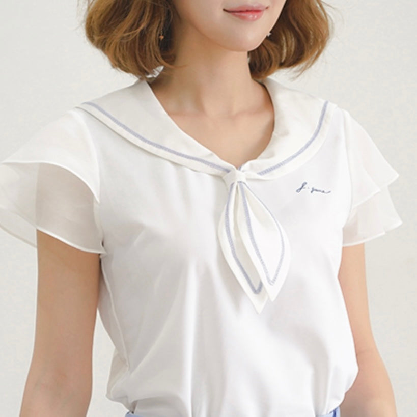 White Sailor Blouse